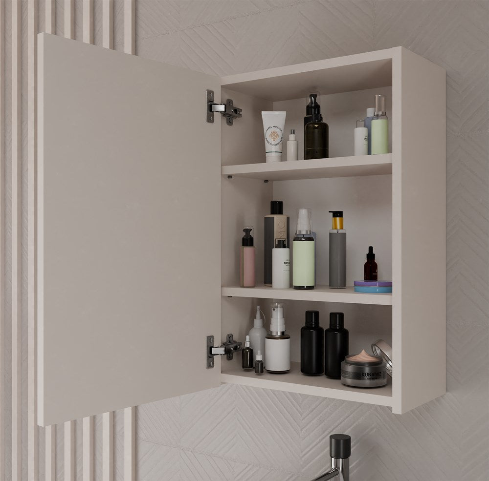 Badezimmerschrank Peter Kaschmir mit Spiegel 40 cm breit
