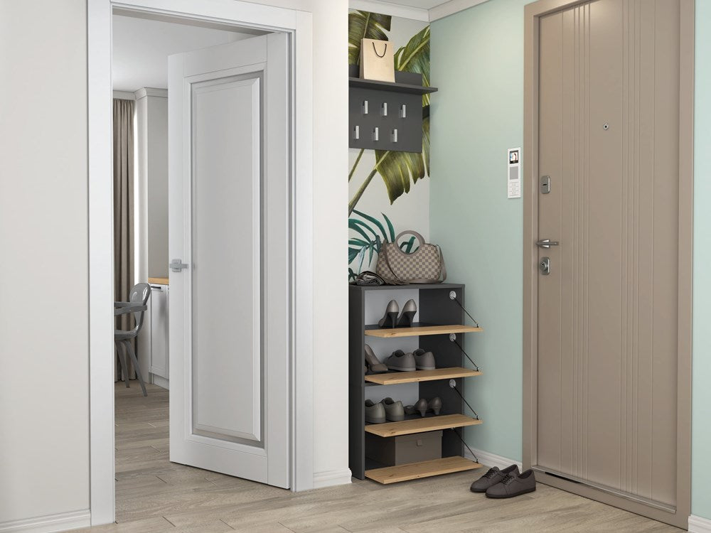 Schuhschrank Lena Anthrazit/Artisan