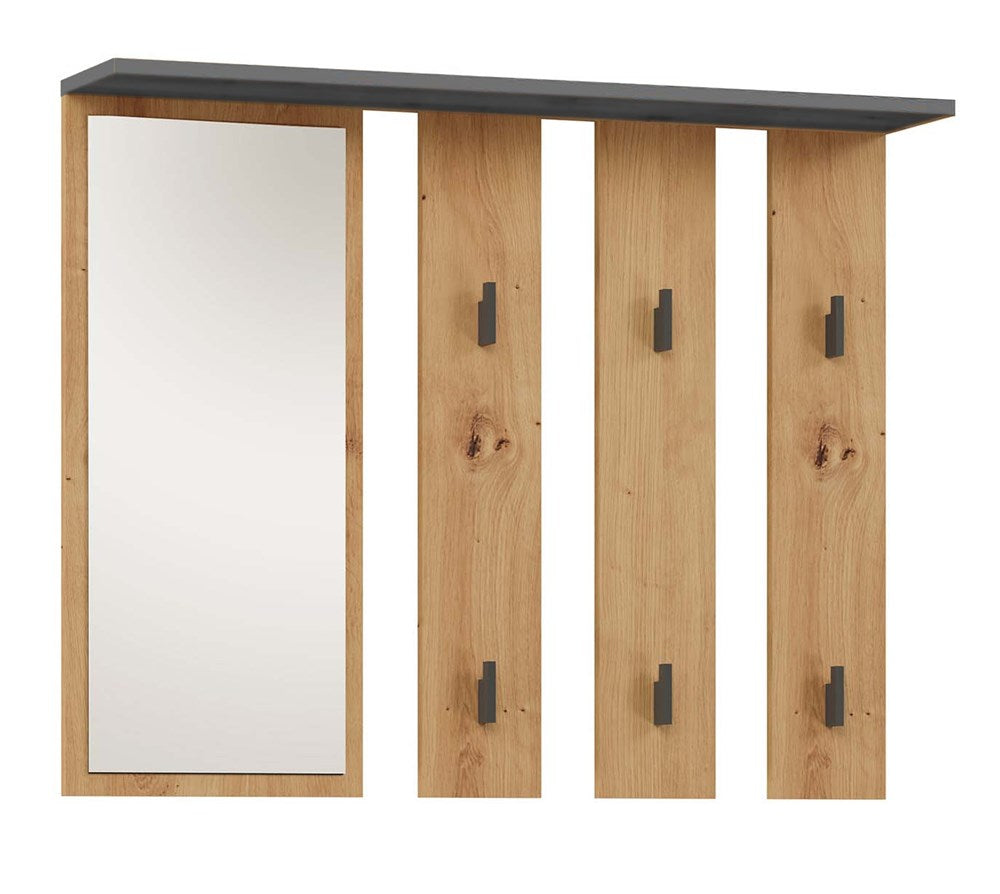 Garderobe Franz Anthrazit/Artisan mit Spiegel