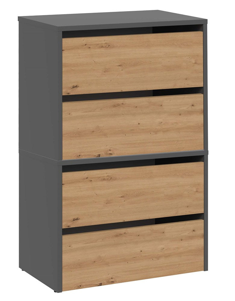 Schuhschrank Lena Anthrazit/Artisan