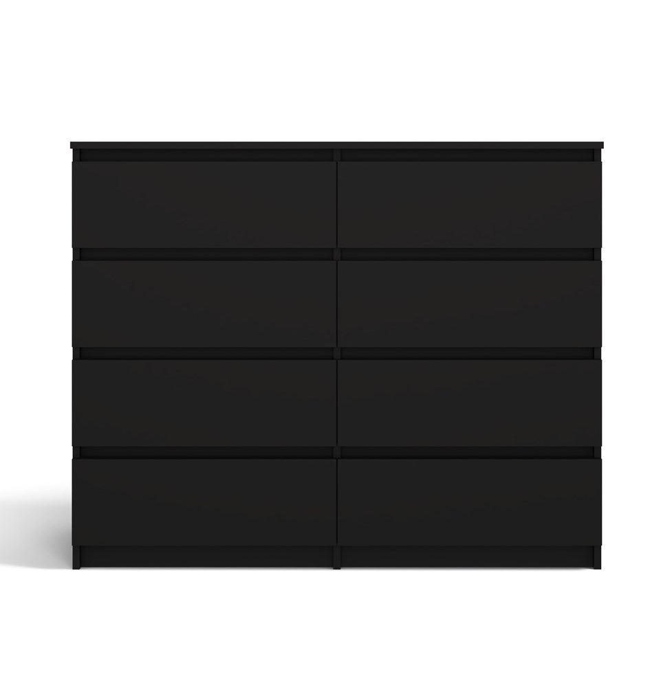 Kommode Wolfgang Schwarz mit 120 Schubladen 120 cm