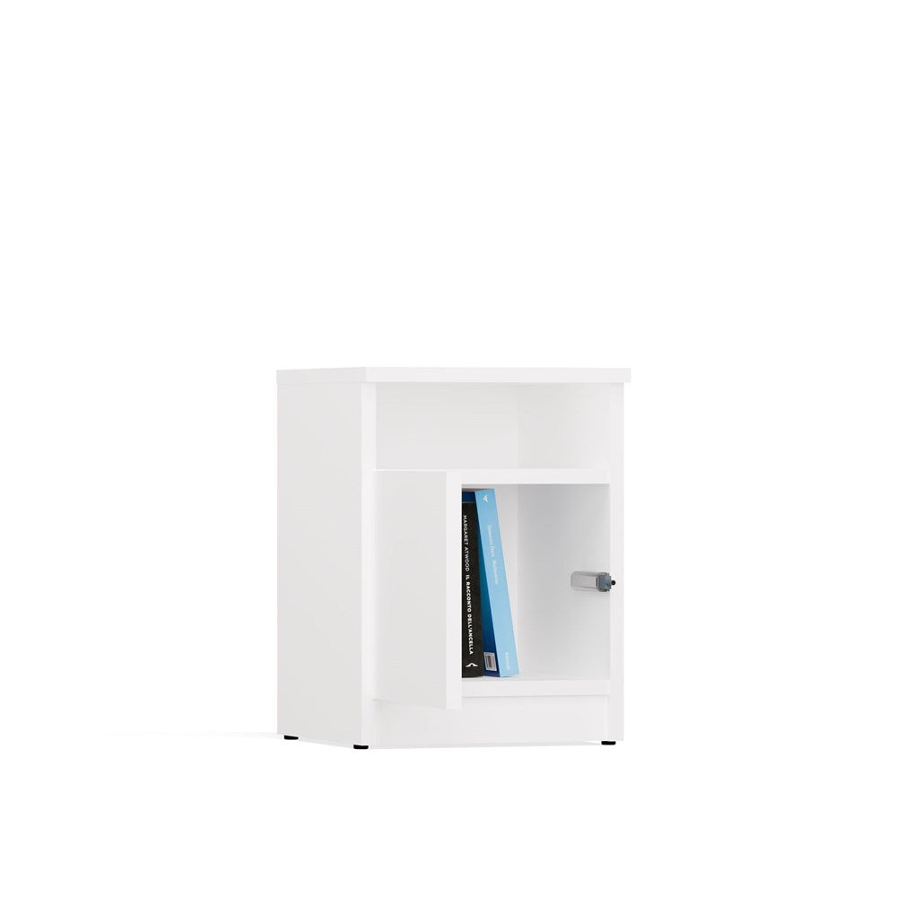 Nachttisch Marc Weiß 30 cm breit mit TIP-ON System