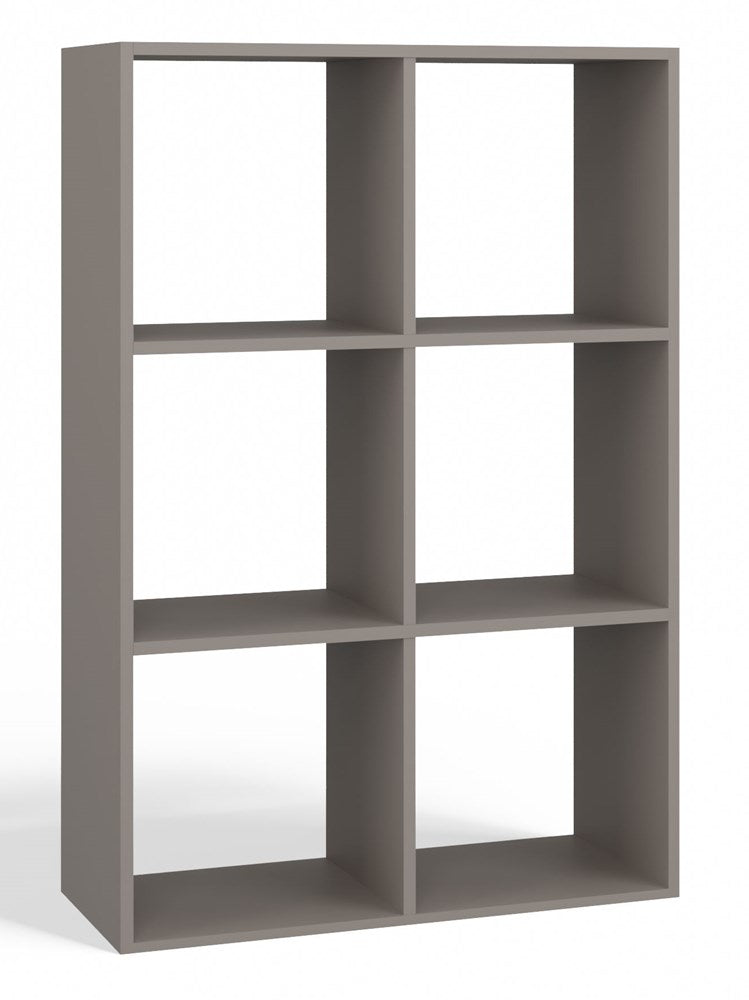 Standregal Frank Lehmfarbe (Grauton) 2x3