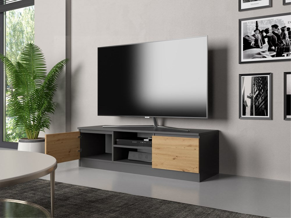 TV-Schrank Wolfgang Anthrazit/Artisan 120 cm