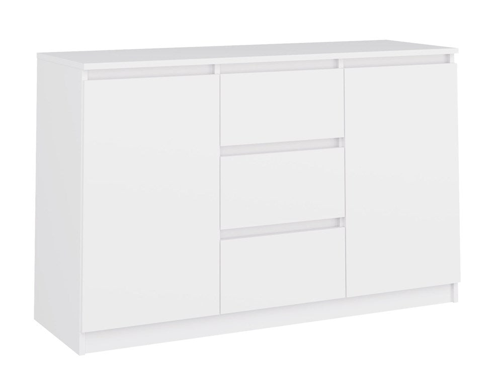 Kommode Wolfgang Weiß mit 3 Schubladen 120 cm