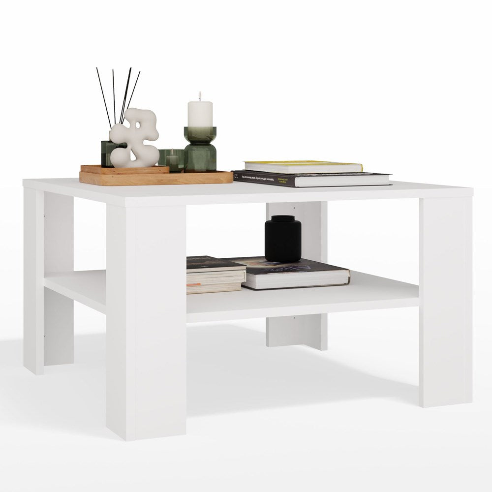 Couchtisch UNO Weiß 68x68