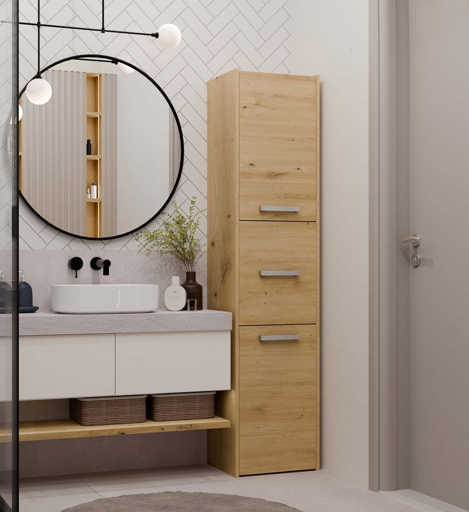 Badezimmerschrank Felix Artisan Eiche rechts mit 3 Türen