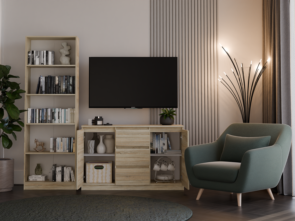 Kommode Wolfgang Sonoma Eiche 120 cm
