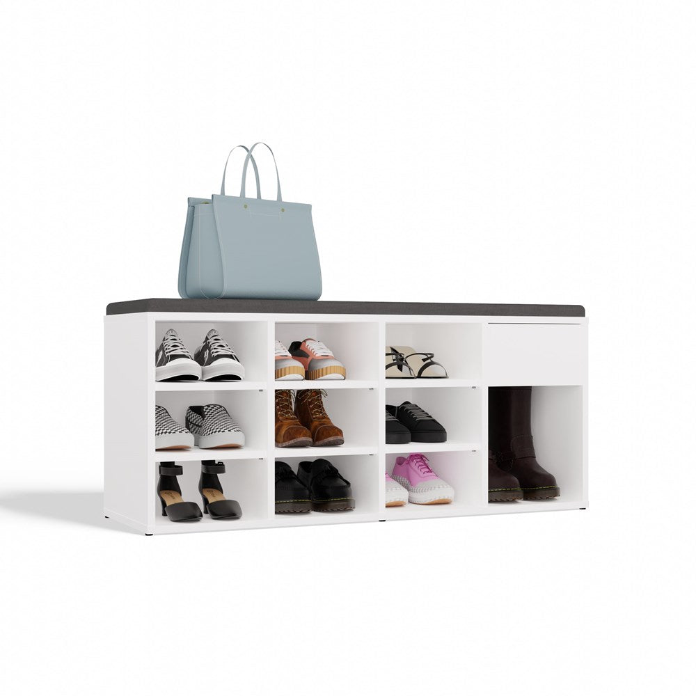 Schuhschrank MAO Weiß mit 1 Schublade