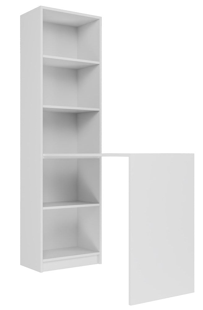 Schreibtisch Stefan Weiß links 50 cm