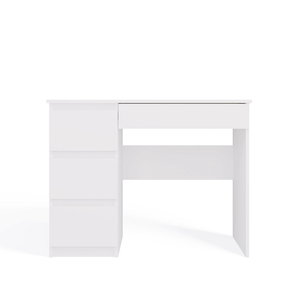 Schreibtisch Gisela Weiß links 98 cm