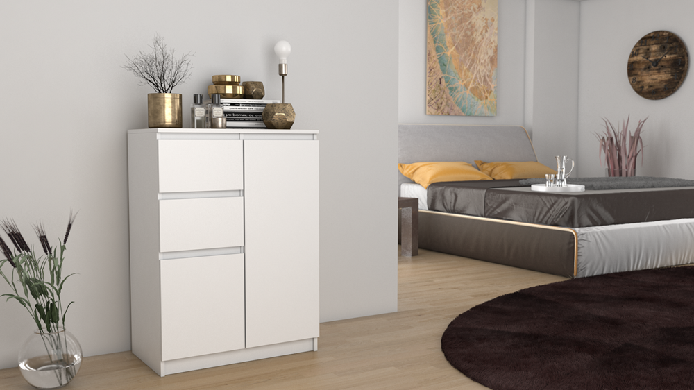 Kommode Wolfgang Weiß 70 cm
