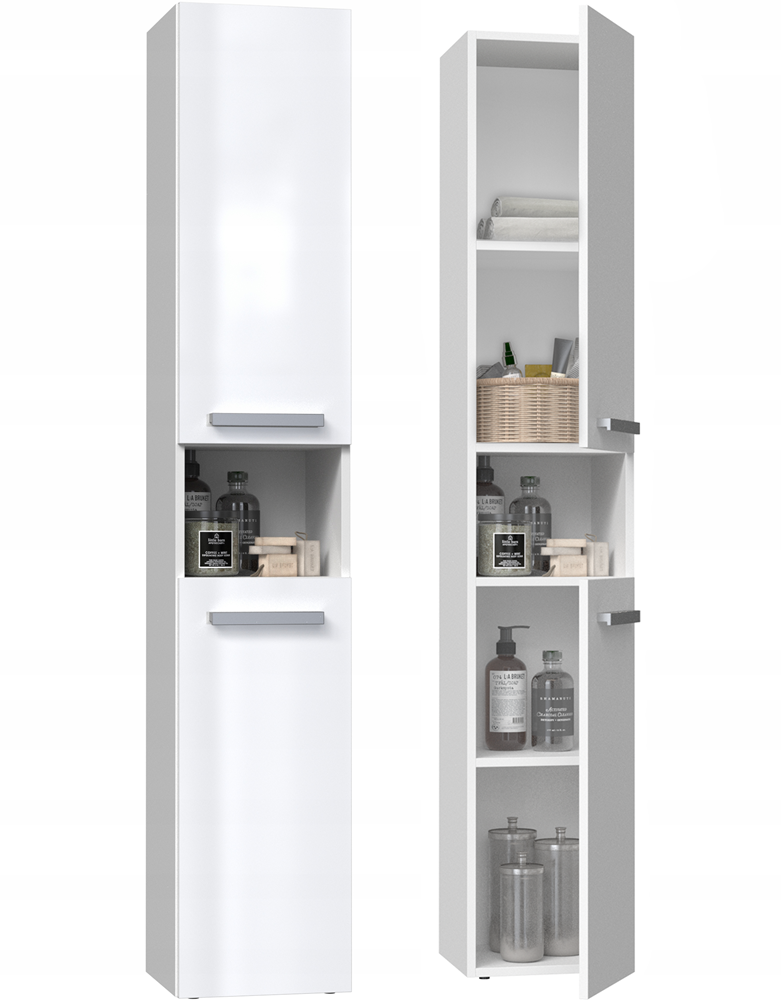Badezimmerschrank Heinrich Weiß Hochglanz 31 cm breit