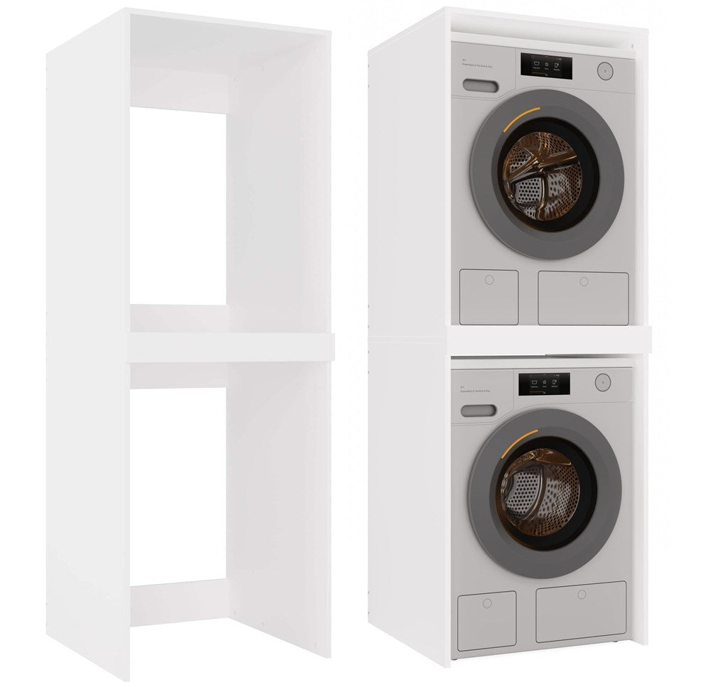 Waschmaschinenschrank POLA TWIN Weiß matt