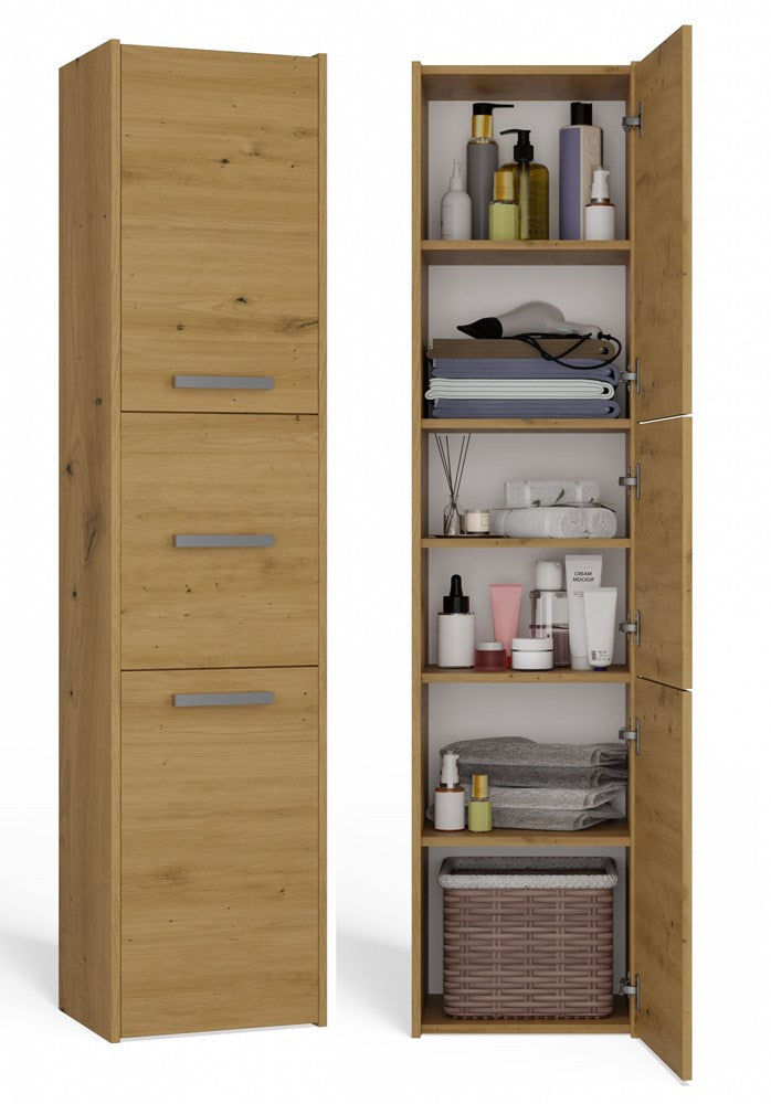 Badezimmerschrank Felix Artisan Eiche rechts mit 3 Türen