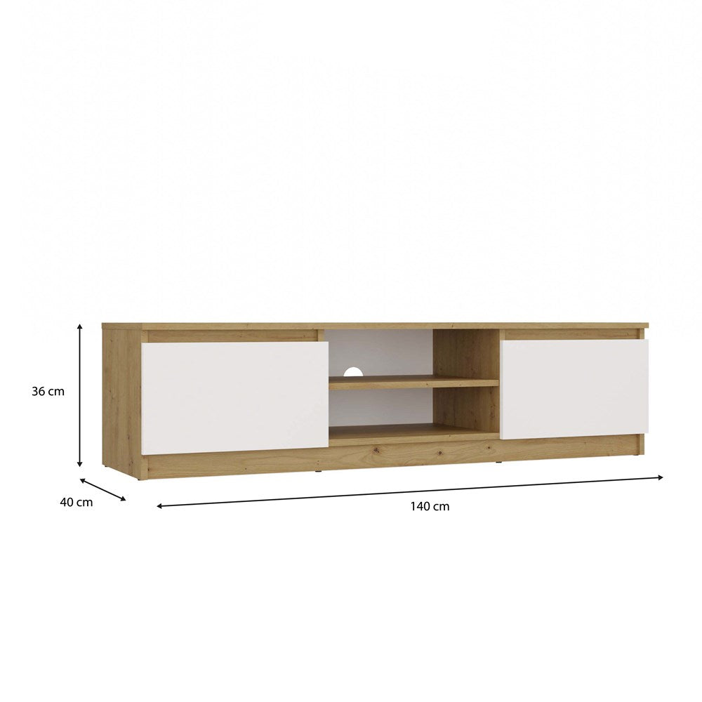 TV-Schrank Wolfgang Weiß/Artisan 140 cm