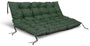 Set zwei Gartenkissen 120x80 cm und 120x40 cm für Palettenbank wasserdicht in Grün