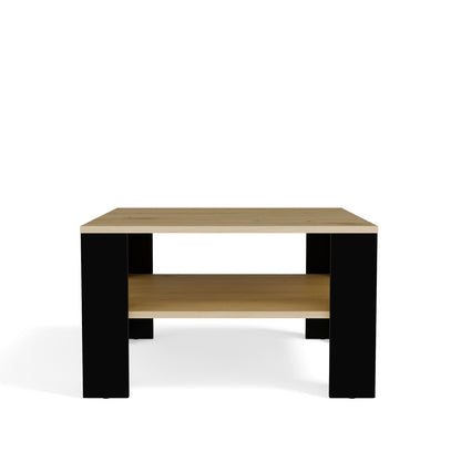 Couchtisch UNO Artisan-Eiche und Schwarz 68x68