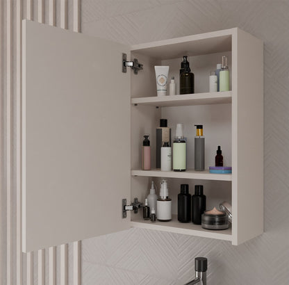 Badezimmerschrank Peter Kaschmir mit Spiegel 40 cm breit