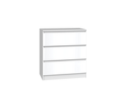 Kommode Wolfgang Weiß mit 3 Schubladen, 70 cm