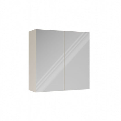 Bad Hängeschrank POLA 2DL mit Spiegel, Kaschmir