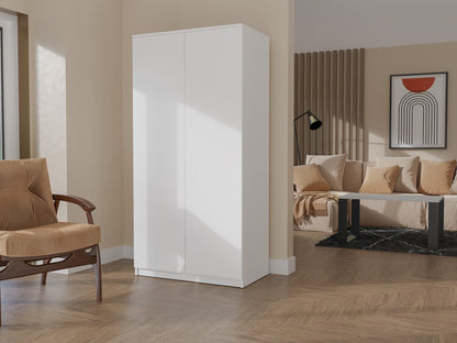 Kleiderschrank Wolfgang Weiß TIP-ON 90 cm