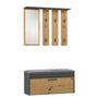 Garderobe Franz Artisan-Eiche / Anthrazit