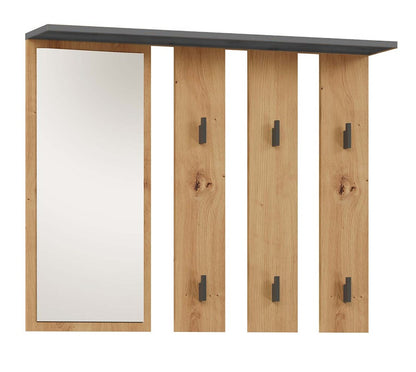 Garderobe Franz Anthrazit/Artisan mit Spiegel