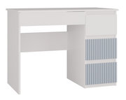 Schreibtisch Gisela Blau/Weiß rechts 98 cm