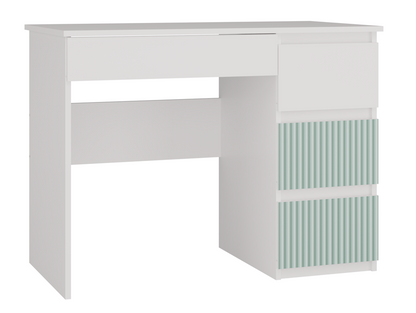 Schreibtisch Gisela Mint/Weiß rechts 98 cm
