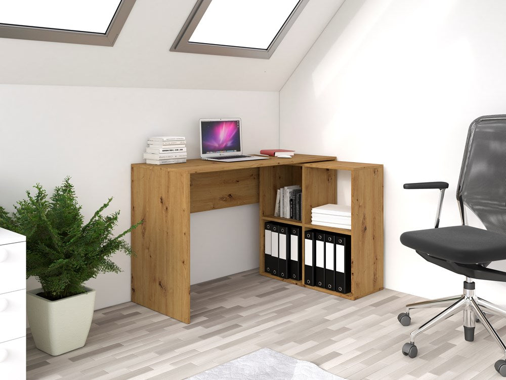 Schreibtisch Eugen Artisan-Eiche 2x2