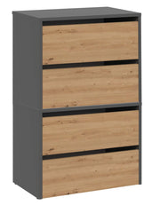 Schuhschrank Lena Anthrazit/Artisan