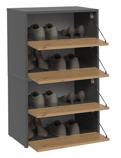 Schuhschrank Lena Anthrazit/Artisan