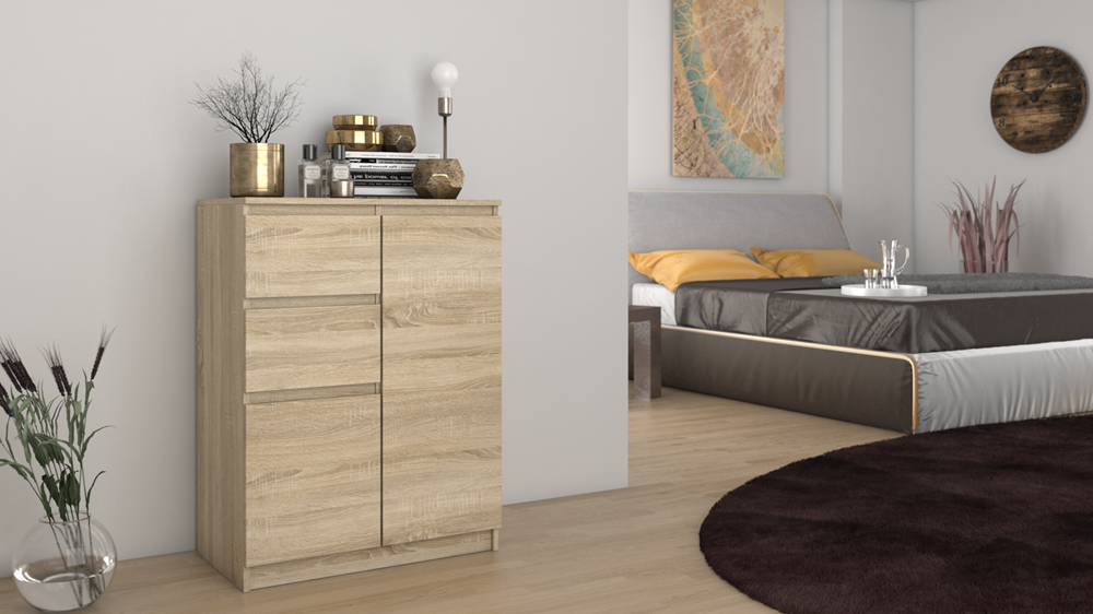Kommode Wolfgang Sonoma Eiche 70 cm