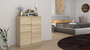 Kommode Wolfgang Sonoma Eiche mit 2 Türen und 2 Schubladen, 70 cm