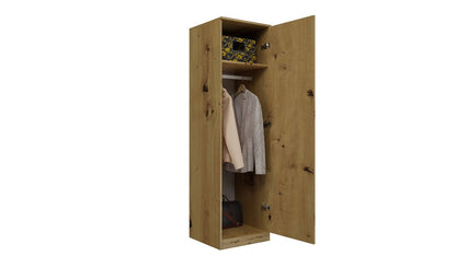 Kleiderschrank Wolfgang Artisan Eiche TIP-ON 50 cm