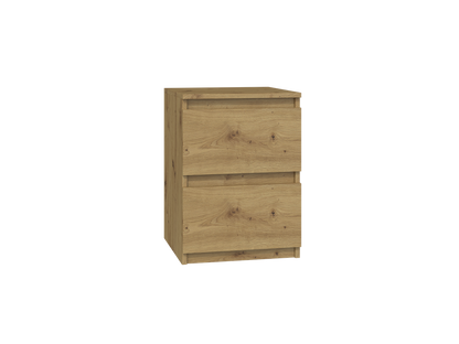Nachttisch Wolfgang Artisan Eiche mit 2 Schubladen 30 cm breit