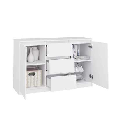 Kommode Wolfgang Weiß mit 3 Schubladen 120 cm