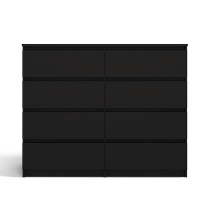 Kommode Wolfgang Schwarz mit 120 Schubladen 120 cm