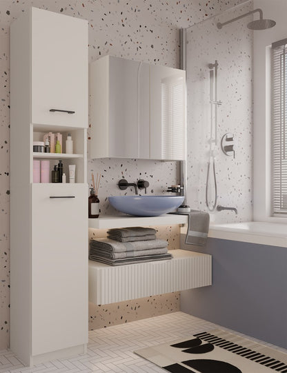 Badezimmerschrank Philipp Kaschmir mit 2 Türen 32 cm breit