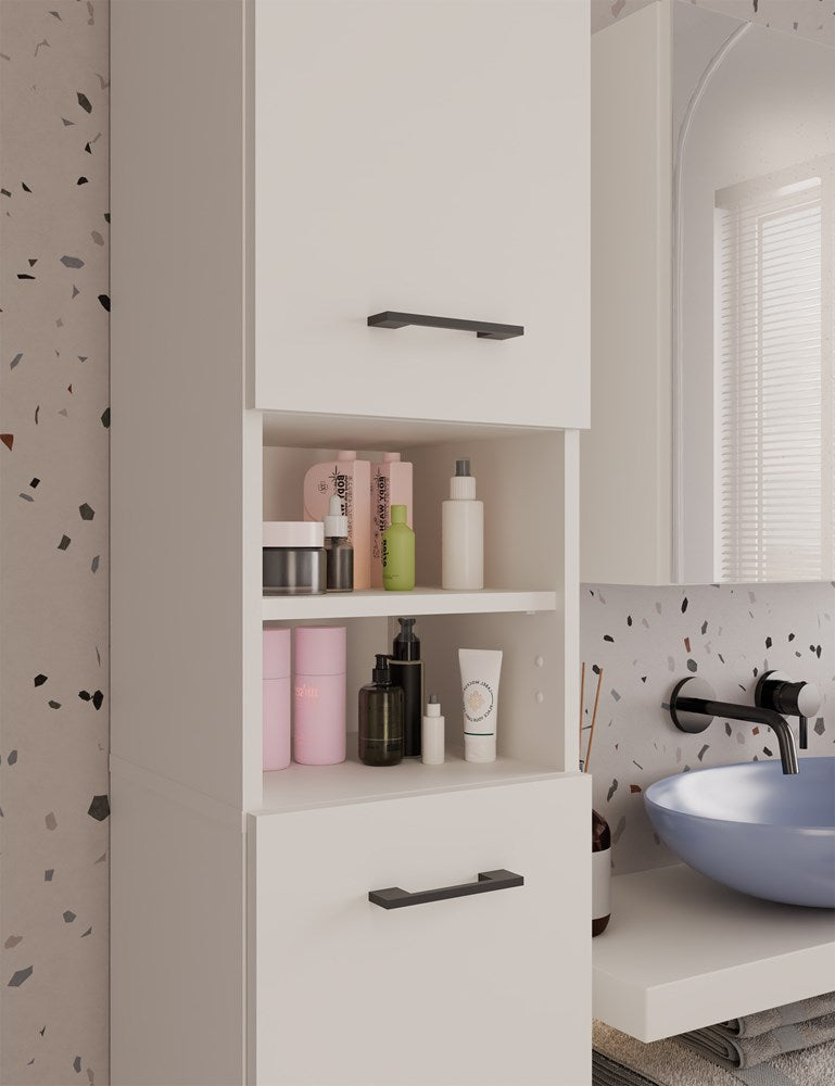 Badezimmerschrank Philipp Kaschmir mit 2 Türen 32 cm breit