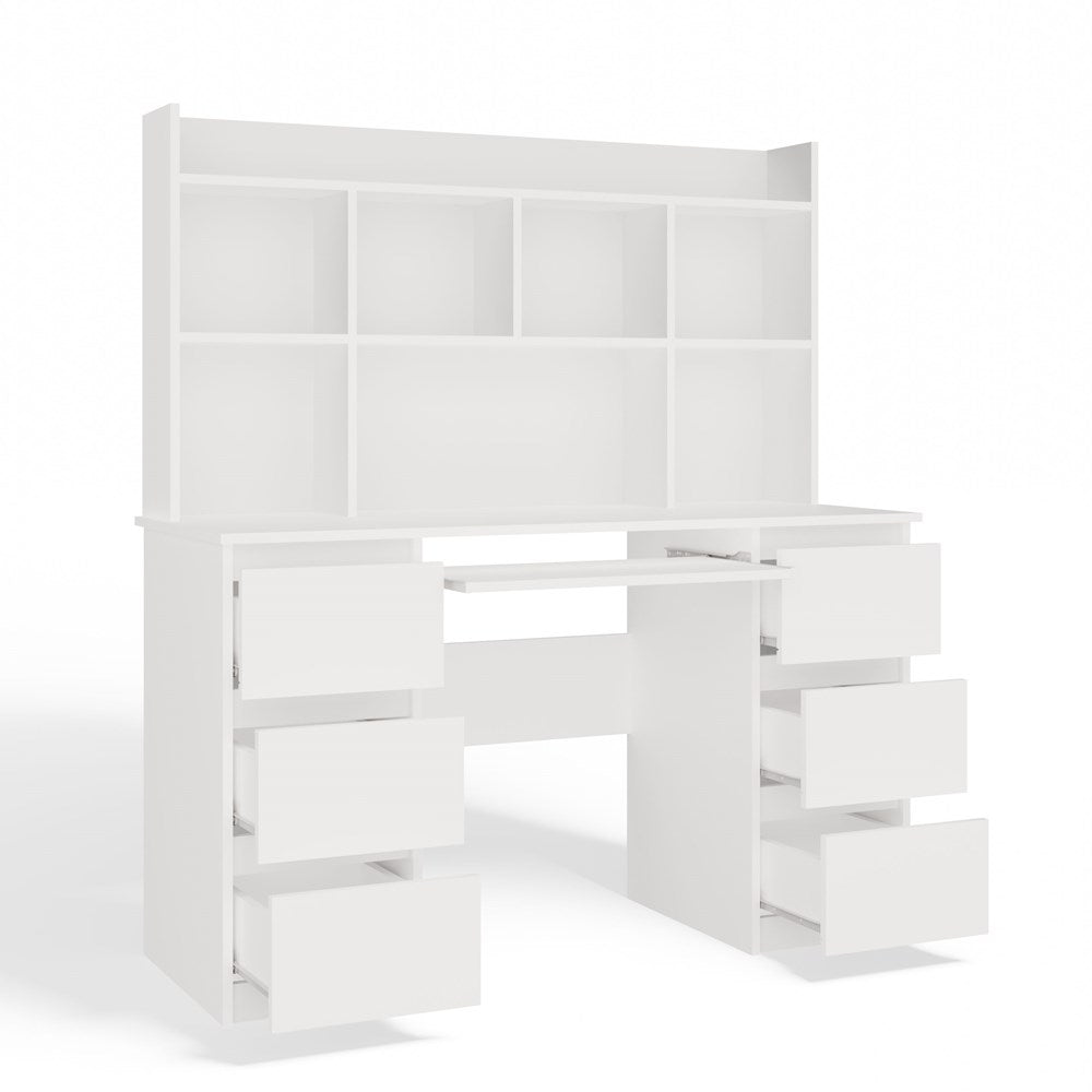 Schreibtisch Jakob Weiß mit Aufsatz 130 cm