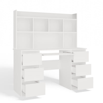 Schreibtisch Jakob Weiß mit Aufsatz 130 cm