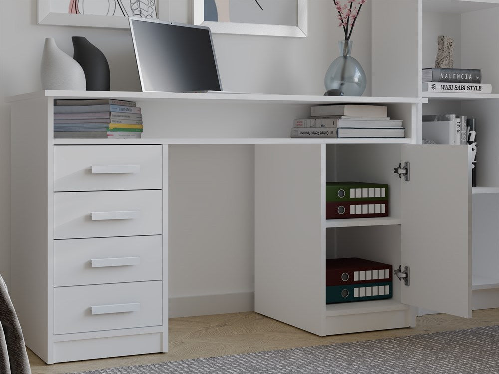 Schreibtisch UTE Weiß 125 cm