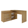Schreibtisch Edgar Artisan Eiche mit 3 Schubladen 120 cm