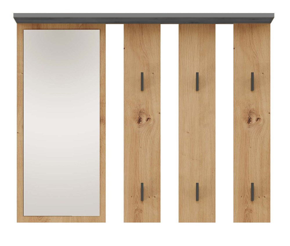 Garderobe Franz Anthrazit/Artisan mit Spiegel