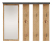 Garderobe Franz Anthrazit/Artisan mit Spiegel