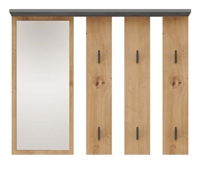 Garderobe Franz Anthrazit/Artisan mit Spiegel