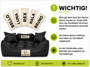 Hundebett KINGDOG MM43 115x95 cm personalisierbar mit abnehmbarem Bezug und rutschfestem Boden grün