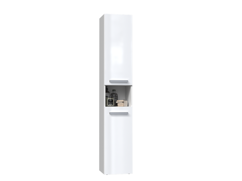 Badezimmerschrank Heinrich Weiß Hochglanz 31 cm breit